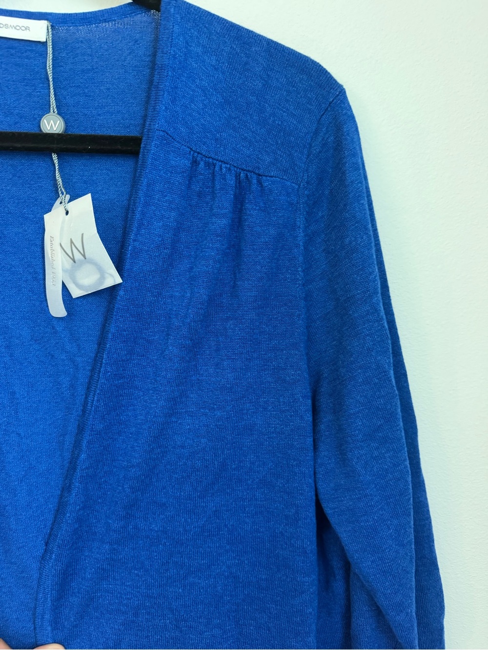 Winsmoor Open Front Cardigan Cobalt Blue - Picture 3 of 4